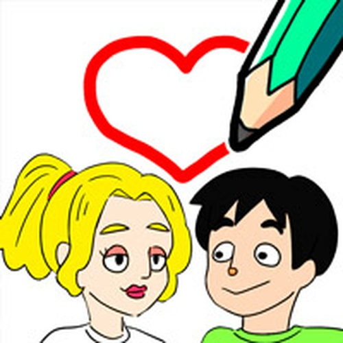 Draw Love Story Puzzle Game