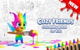 Cozy Friends Coloring Book for Kids
