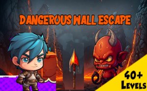 Dangerous Wall Escape - Physics Puzzle Game Online - Puzzle Game