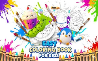 Easy Coloring Book for Kids - Free Digital Art Game
