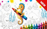 Sea Animal Coloring Book: Free Online Coloring Game
