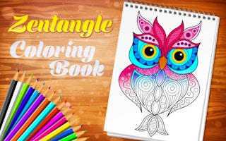 Zentangle Coloring Book: Owl Patterns