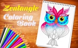 Zentangle Coloring Book: Owl Patterns
